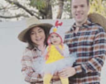 Halloween Baby Chick costume baby Chicken Little costume baby costume chicken baby Halloween baby bodysuit Little Chicken Little Chick