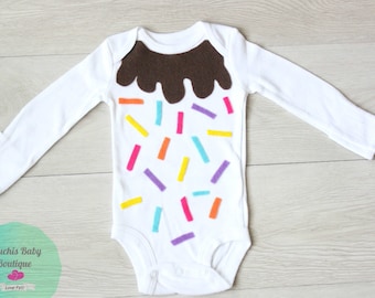 Halloween Ice Cream Baby Costume, Halloween BABY Costume, Bodysuit Ice cream, Baby Boy costume, Baby Halloween Costume, Baby Girl costume,