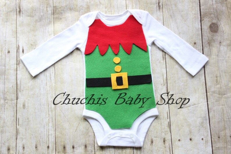 Halloween Baby Elf BABY Outfit Christmas Elf bodysuit with Etsy