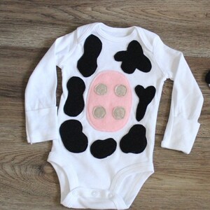 Halloween Costume Cow, Baby Halloween Cow Costume, Bay Cow outfit, Baby costume, Halloween baby bodysuit Cow, First Halloween, Cow Costume
