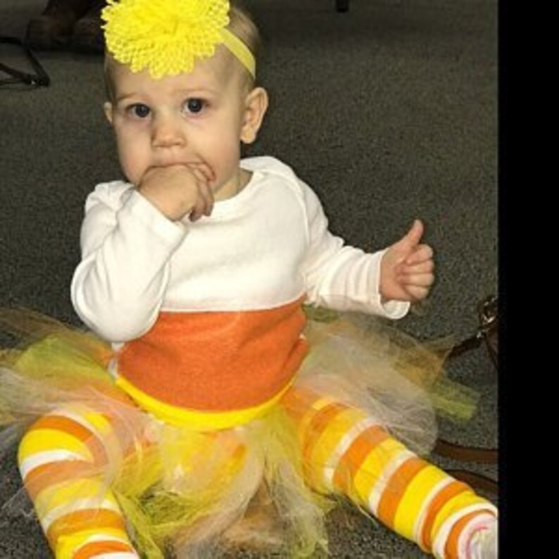 Baby Halloween Candy Corn Costume Outfit With Headband Baby Etsy