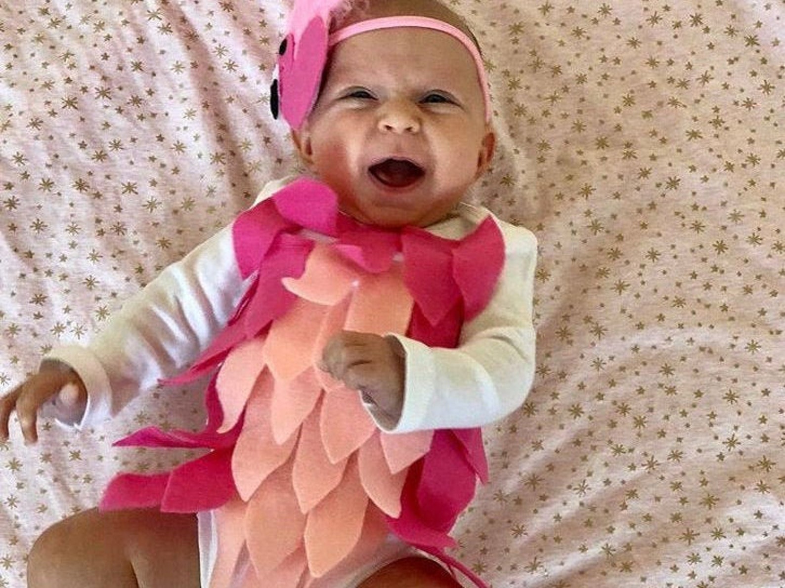 Halloween Baby Flamingo Outfit Costume Baby Flamingo Headband Etsy