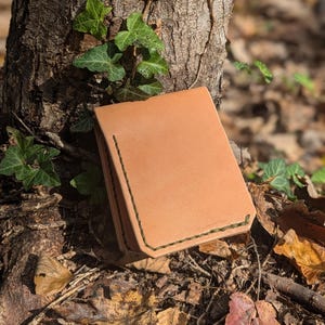 Cartera de cuero plegable - Vegtan