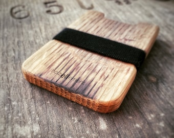 Real wood wallet made from old wine barrels