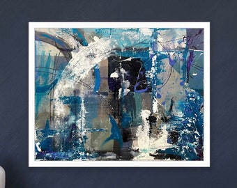 NOW AVAILABLE “Electra” | Acrylic Paint on Canvas | Contemporary Original Abstract Art for Home & Office Decor | Urban Modern Chic Style