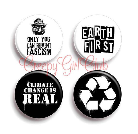Erde Erste Pin Set Parodie Bar Nur Konnen Faschismus Zu Etsy