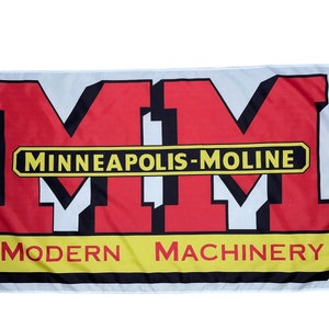 Minneapolis Moline Flag - 3ft x 5ft Free Shipping