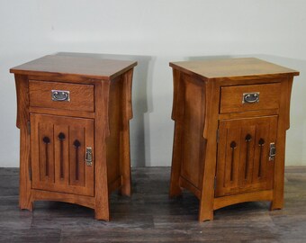 Mission Nightstand Etsy