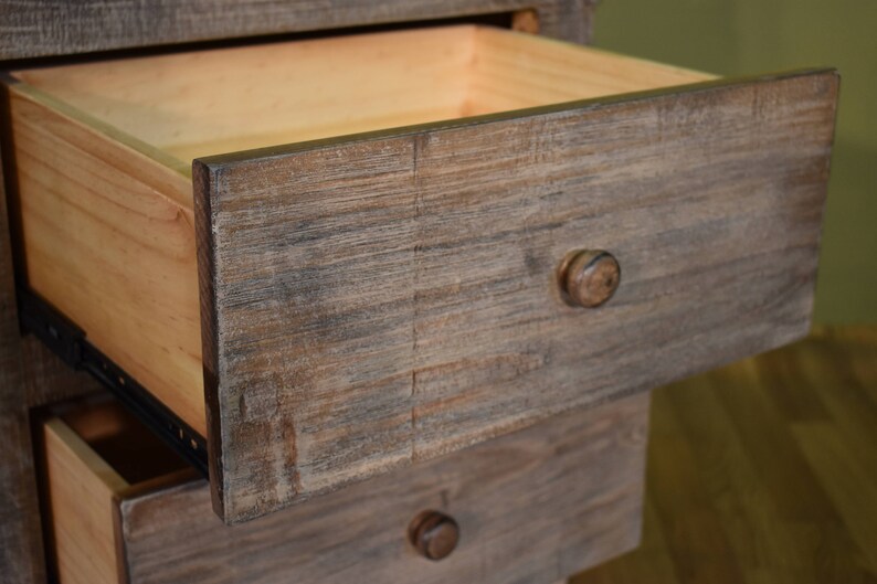 Rustic Farmhouse Style Solid Wood 60 inch TV Stand Sideboard Console