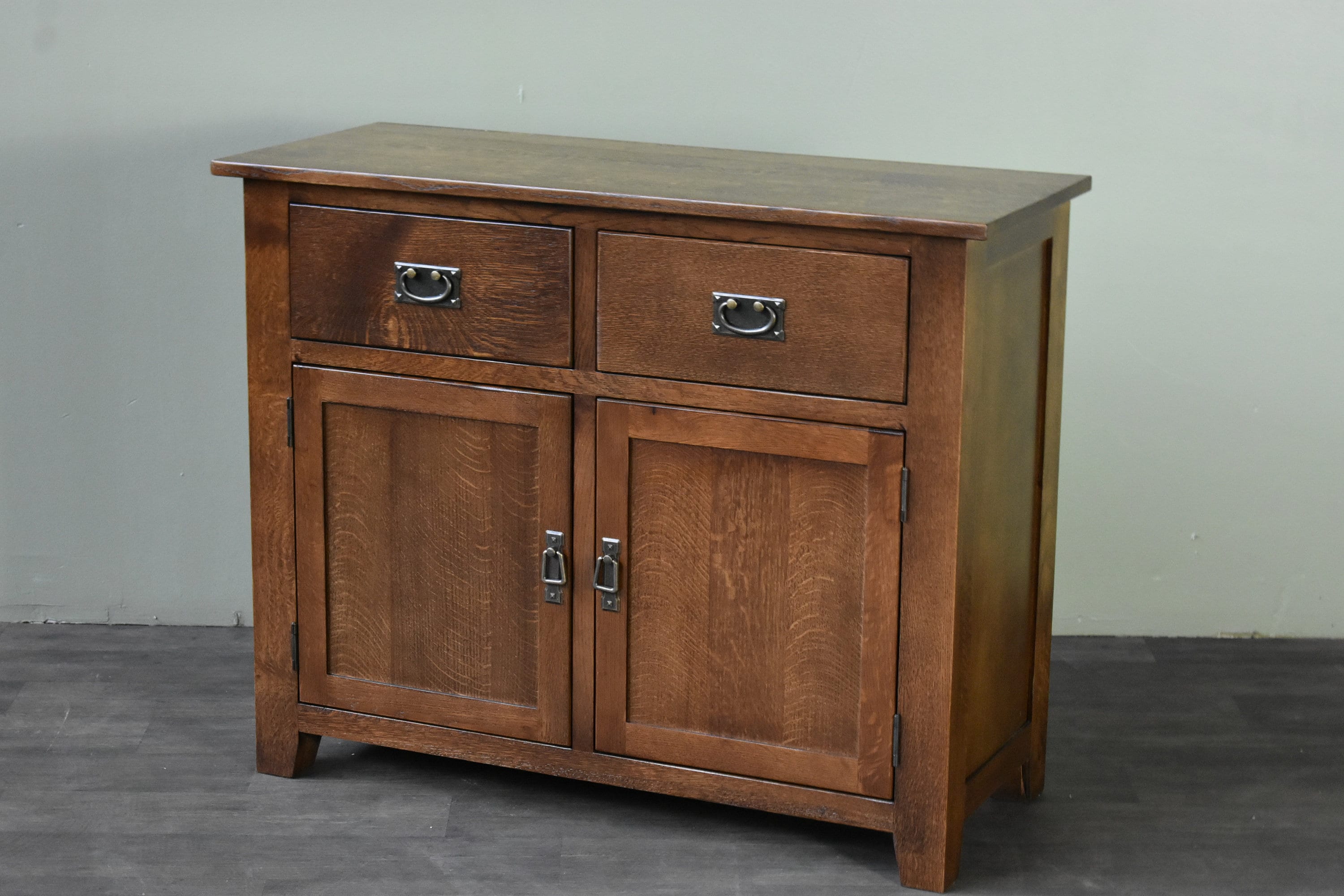 Mission Style Solid Oak Sideboard Buffet Entry Way Console Etsy