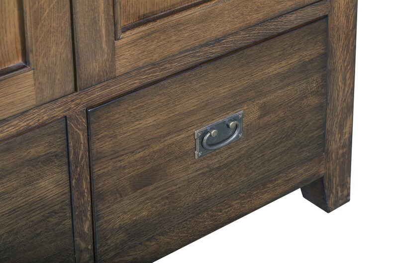 Mission Quarter Sawn Oak Armoire Walnut Etsy