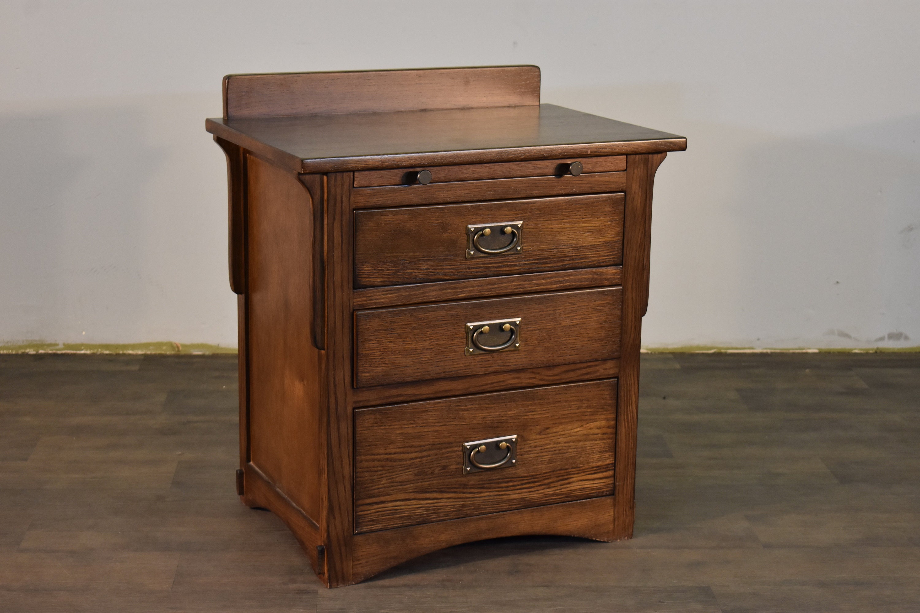Mission Solid Quarter Sawn Oak 3drawer Nightstand / End Table Etsy
