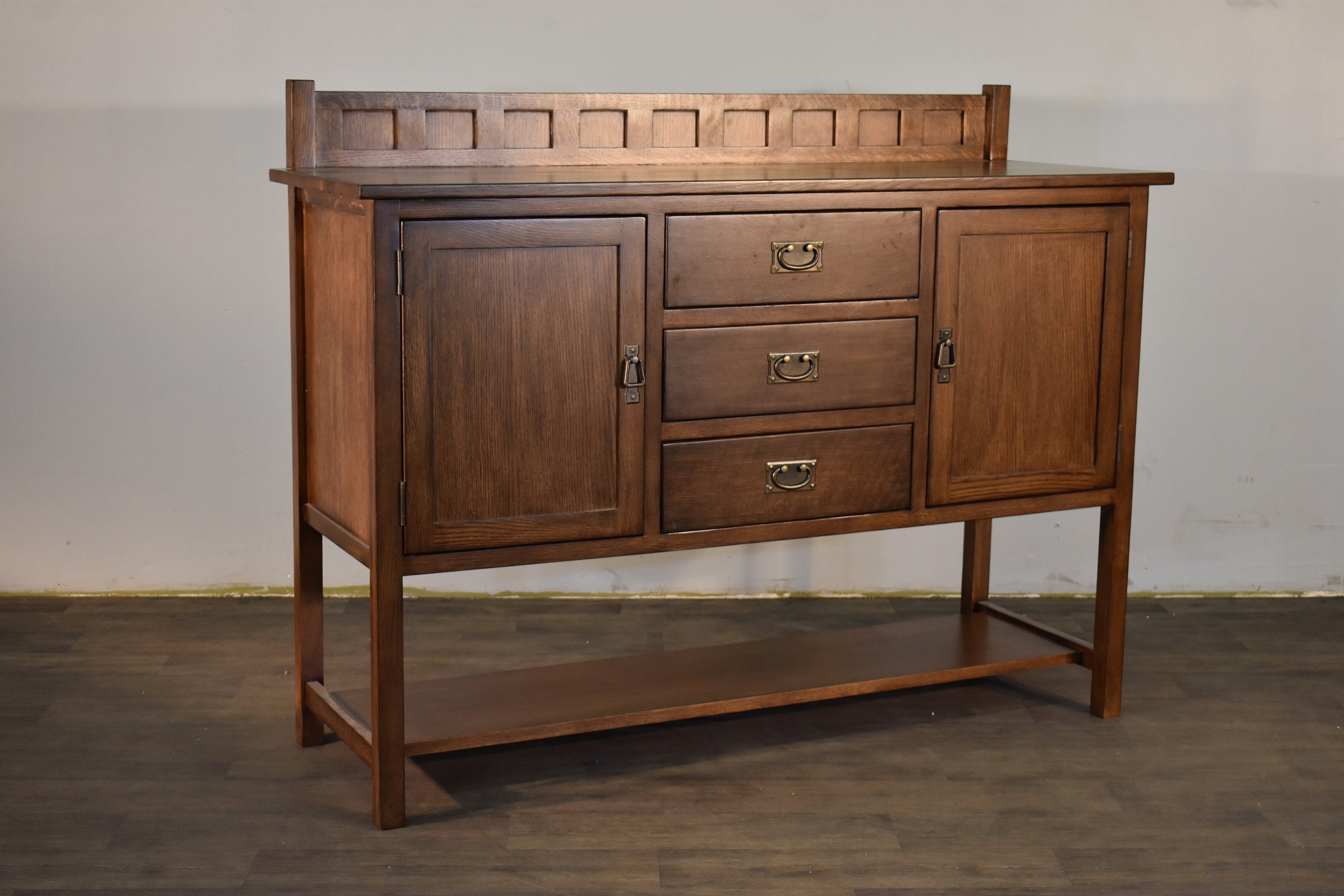 Mission Style Solid Quarter Sawn Oak Sideboard with 2-Doors | Etsy