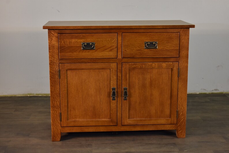 Mission Style Solid Oak Sideboard Buffet Entry Way Console | Etsy