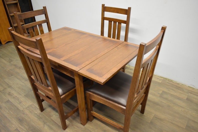 mission oak kitchen table