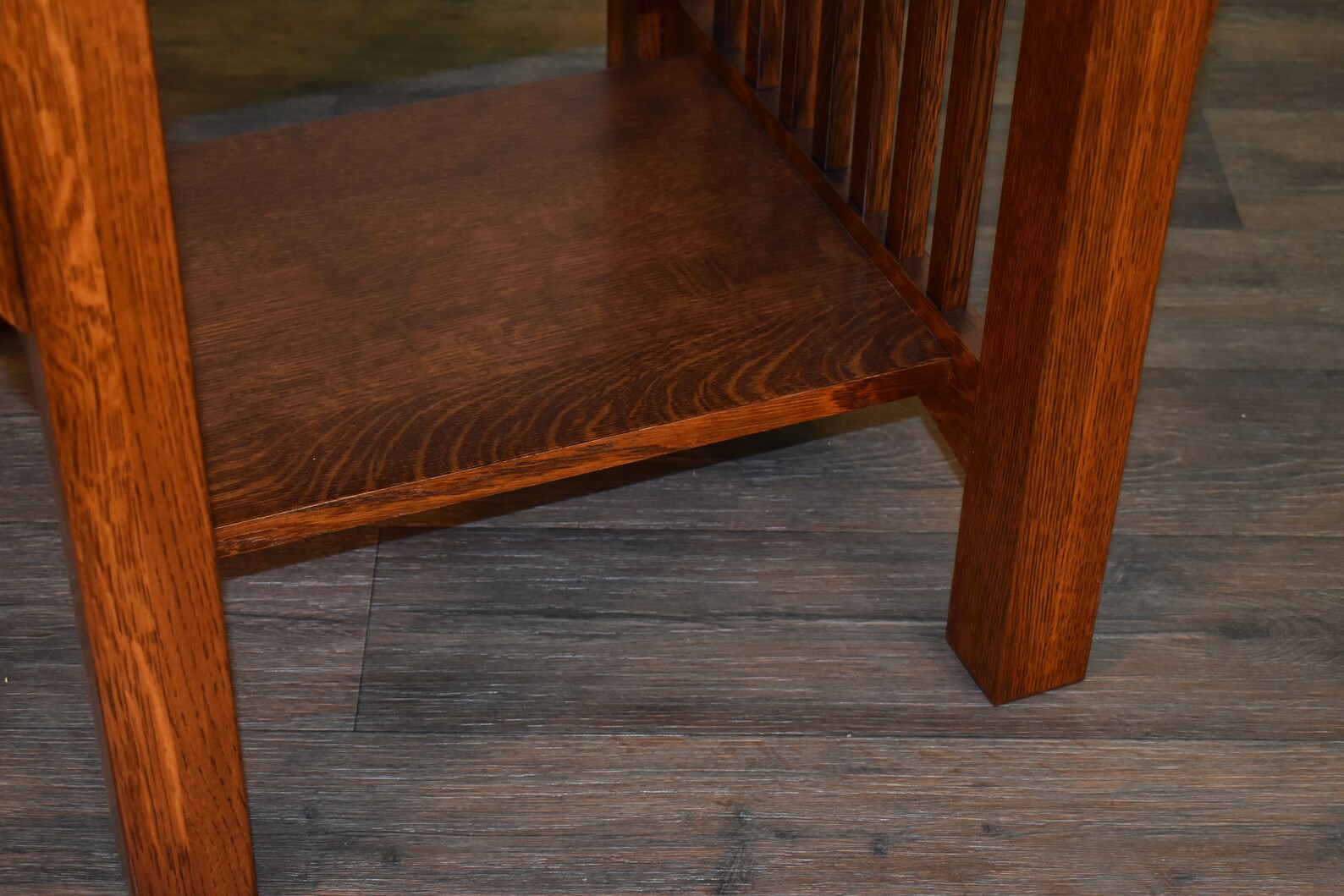 Mission Quarter Sawn White Oak End Table in Golden Brown Stain Etsy