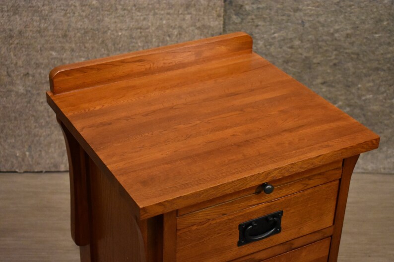 Mission Solid Quarter Sawn Oak Nightstand End Table With Etsy