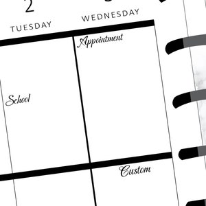 Appointment, School, Exercise, Custom Label Planner Stickers | Create Your Own Label | Script Print Text