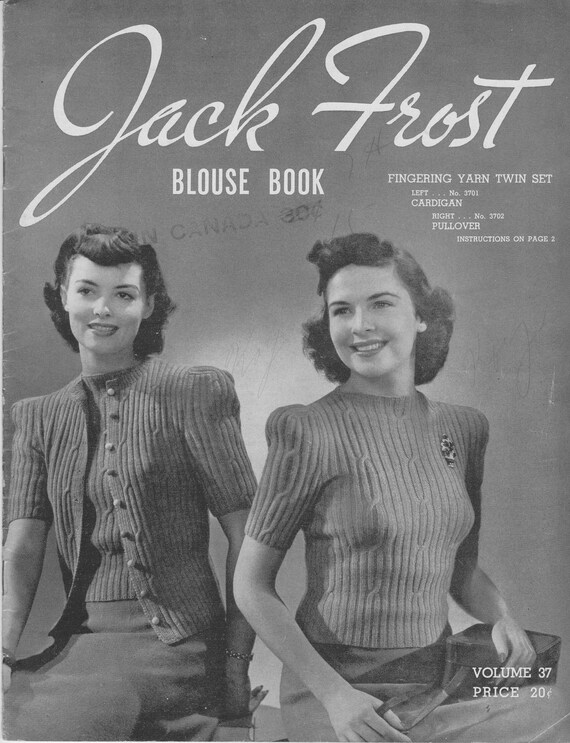 Jack Frost Blouse Book 1942 | Etsy