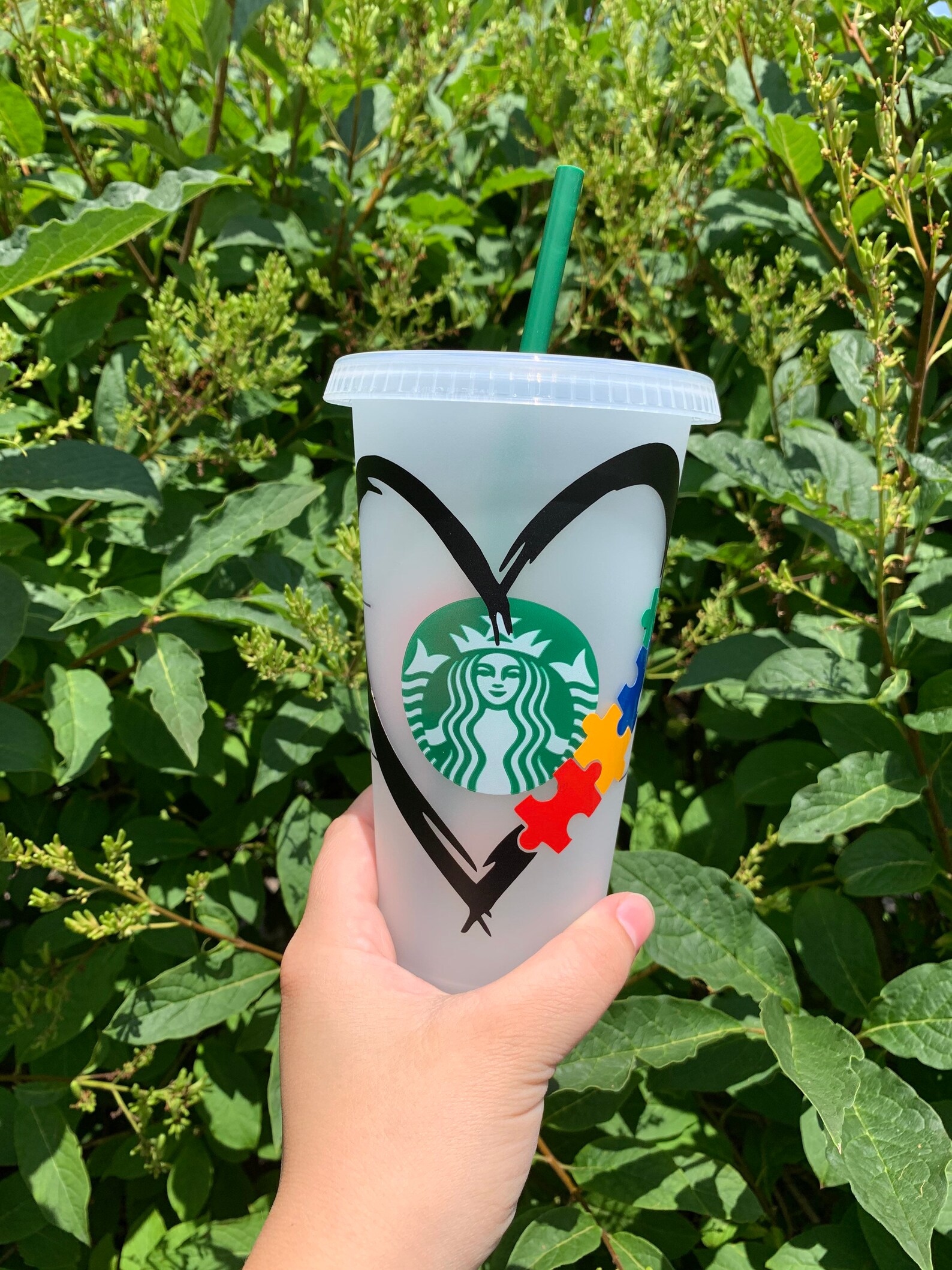 Autism Awareness Starbucks Cup/personalized Starbucks Cold Cup/gift for