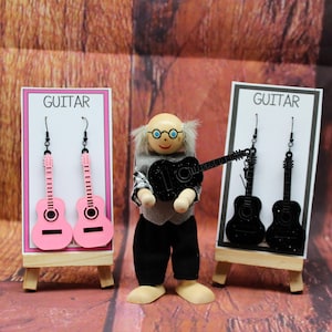 Guitar Earrings | Rock & Roll Jewellery | Gift for Music Lovers