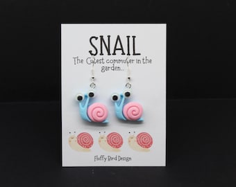 Snail Earrings with Googly Eyes, Gardeners Fashion Accessories