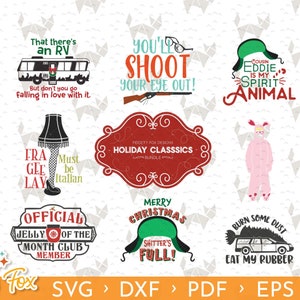 Christmas Vacation Bundle SVG, DXF, EPS, png Files for Cutting Machines Cameo or Cricut - Christmas Story Svg, Cousin Eddie Svg