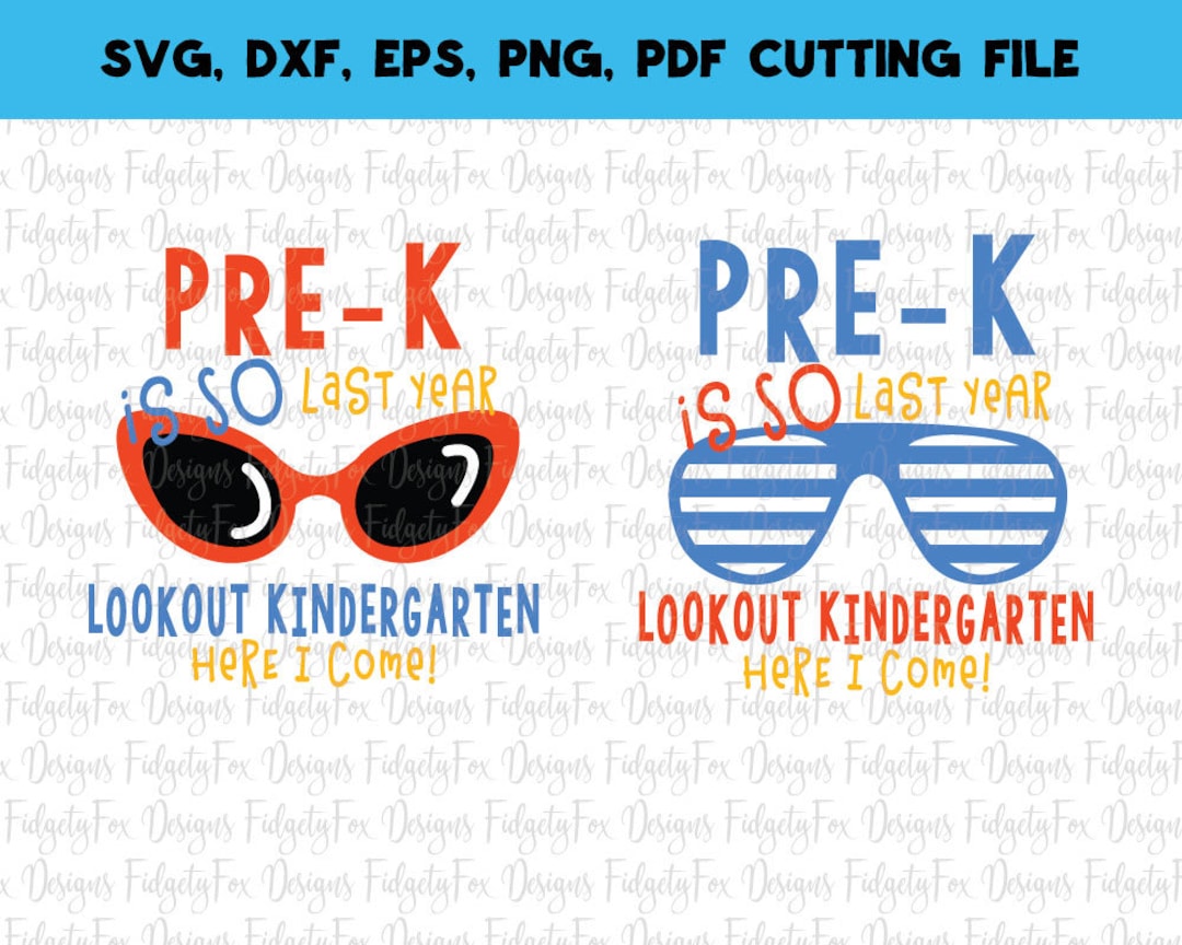 Pre-k Graduation SVG DXF EPS Png Files for Cutting Machines - Etsy