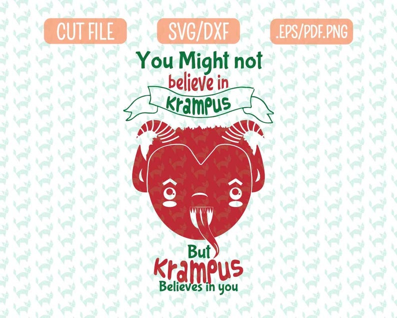 Download Krampus Christmas SVG DXF EPS png Files for Cutting | Etsy