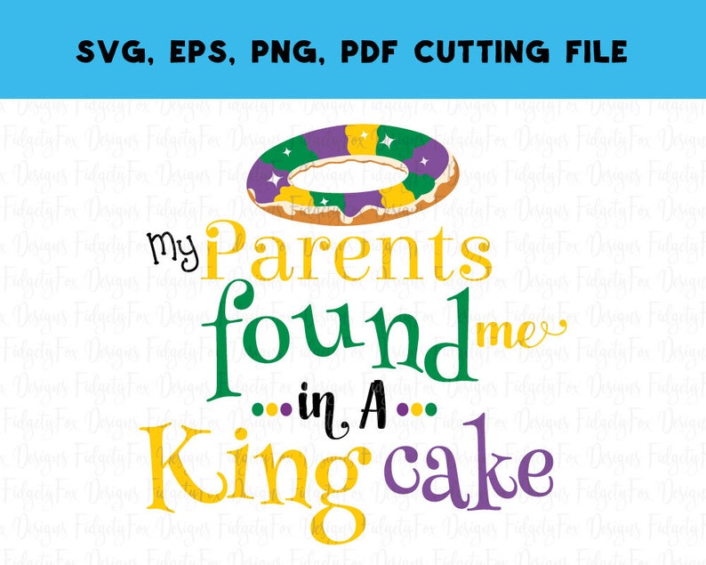 Download Digital Download Mardi Gras Baby King Cake clipart Svg Eps ...