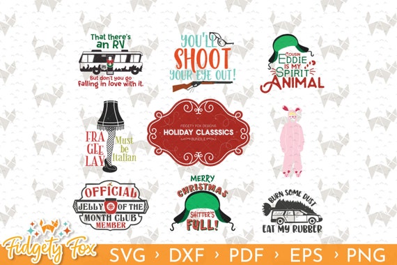 Christmas Vacation Bundle SVG DXF EPS png Files for Cutting | Etsy