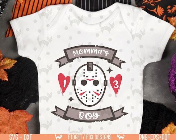 Download Momma S Boy Friday The 13th Svg Horror Clipart Jason Etsy