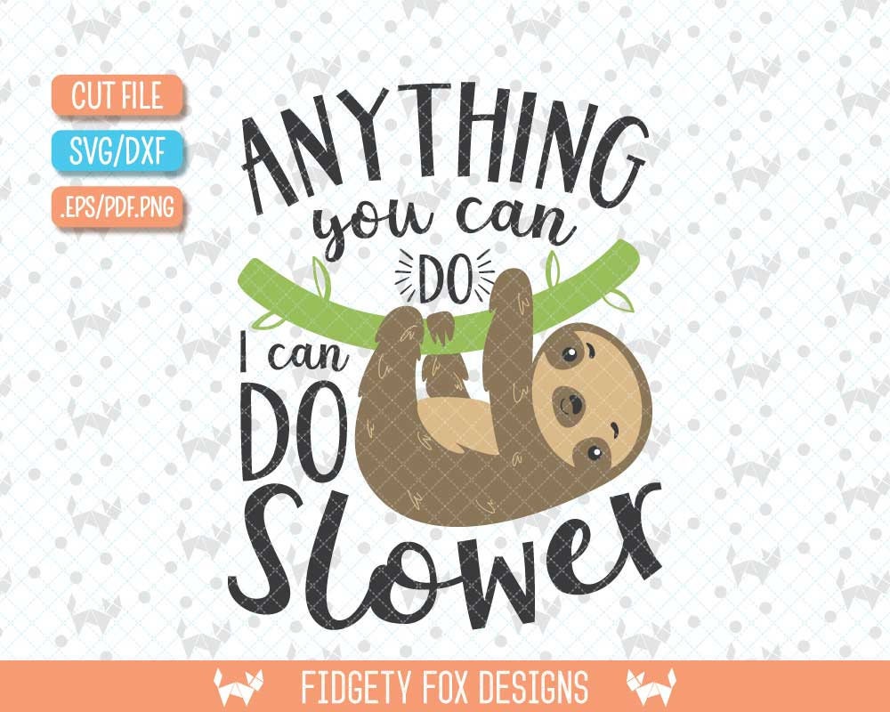 Download Sloth Svg Baby sloth svg Sloth Birthday Summer Svg DXF | Etsy