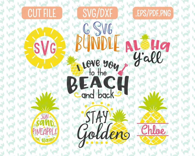 Download Summer Beach Svg Bundle Clipart Summer Svg Pineapple Svg Monogram Bundle Svg Files For Cricut And Silhouette Machines Aloha Beach Svg Clip Art Art Collectibles Kromasol Com