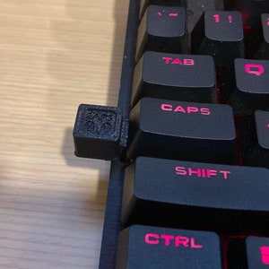 Caps Lock Lock - A caps lock lockout for mechanical keyboards with raised switches - !STL Download!