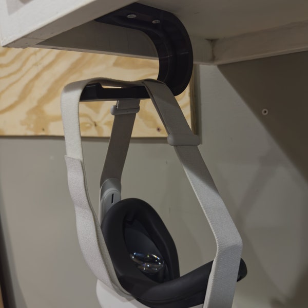 VR Headset Under Desk / Shelf Hanger