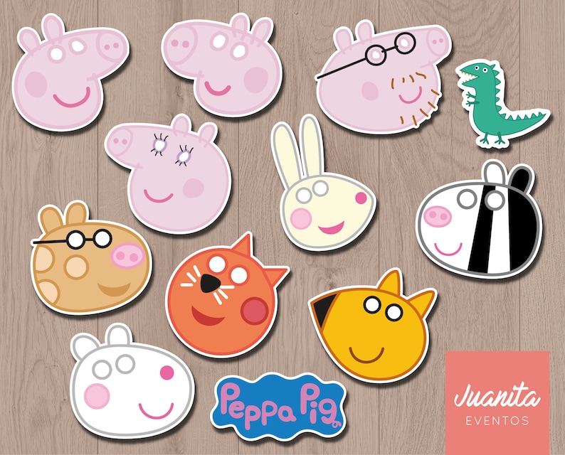 PROPS for photobooth printable PEPPA PIG - customise your images with these types of entertaining equipment graphic relating to Printable Peppa Pig named PROPS for photobooth printable PEPPA PIG - customize your images with these types of pleasurable components