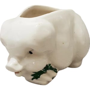 Vintage McCoy Pottery Pig Planter 1960s  6”x4”