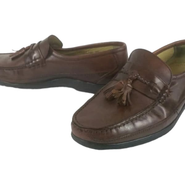FLORSHEIM Brown Leather Loafers Shoes Men's 10D