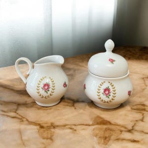 Vintage Eschenbach Bavaria Germany Cream & Sugar Bowl Set