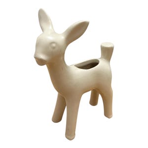 Maceta vintage Shawnee con forma de ciervo de 6,5 pulgadas.