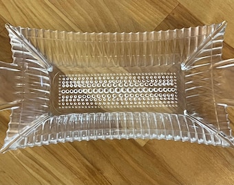 Beurrier en verre vintage