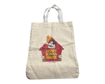 Vintage Disney World Vacationtote Bag, Cinderellas Castle, Mickey