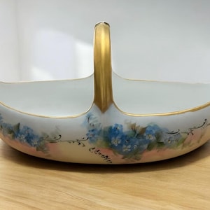 B & C France Limoges Porcelain Basket