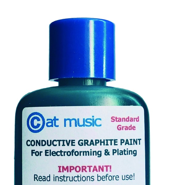 CONDUCTIVE Graphite PAINT for Electroforming and Electroplating   - 30ml