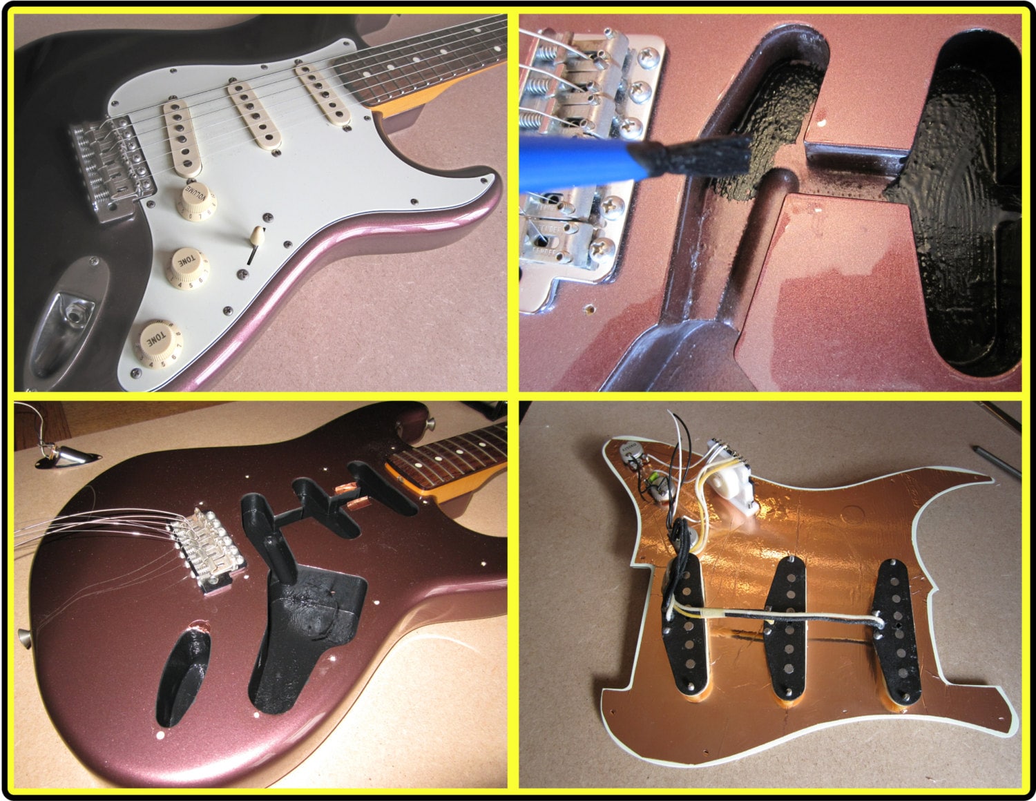 EMI/RFI Noise Shielding Kit for Electric Guitar & Bass Etsy