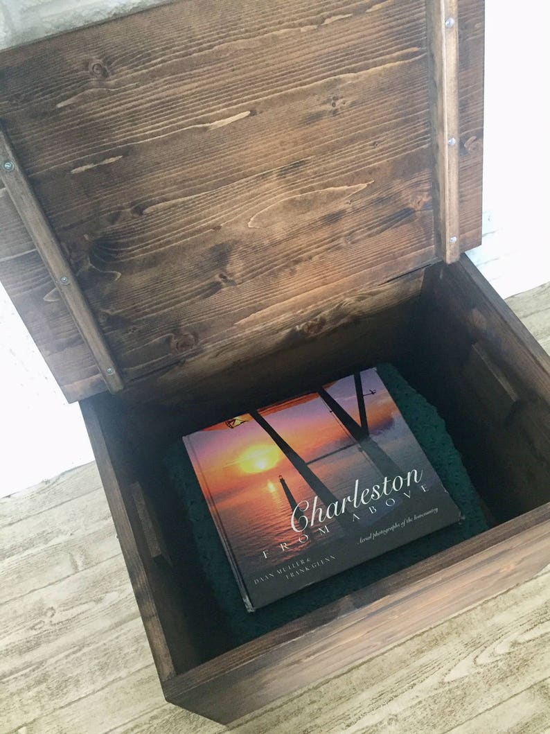 Nautical Wood Blanket Chest Coastal Furniture Beach House Etsy