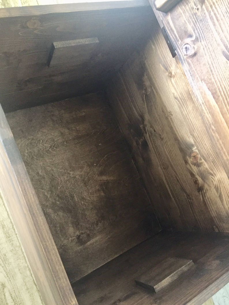 Nautical Wood Blanket Chest Coastal Furniture Beach House Etsy