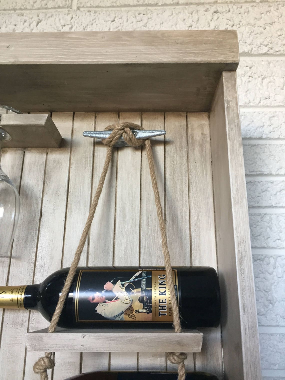 Nautical Wine Rack Coastal Wine Storage Wall Hanging Wine Etsy