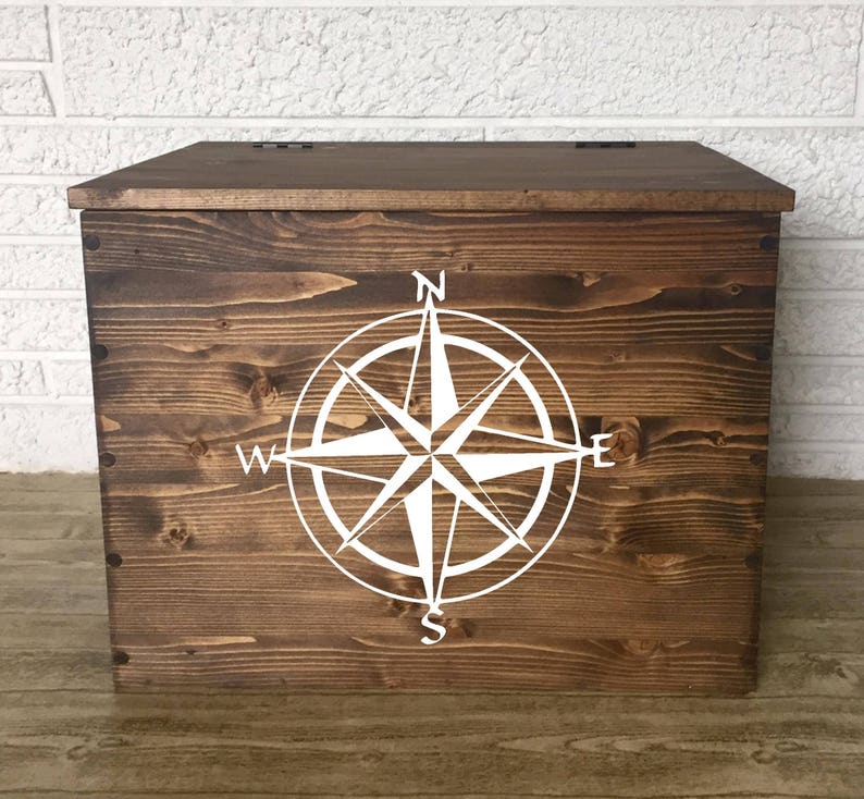 Nautical Wood Blanket Chest Coastal Furniture Beach House Etsy